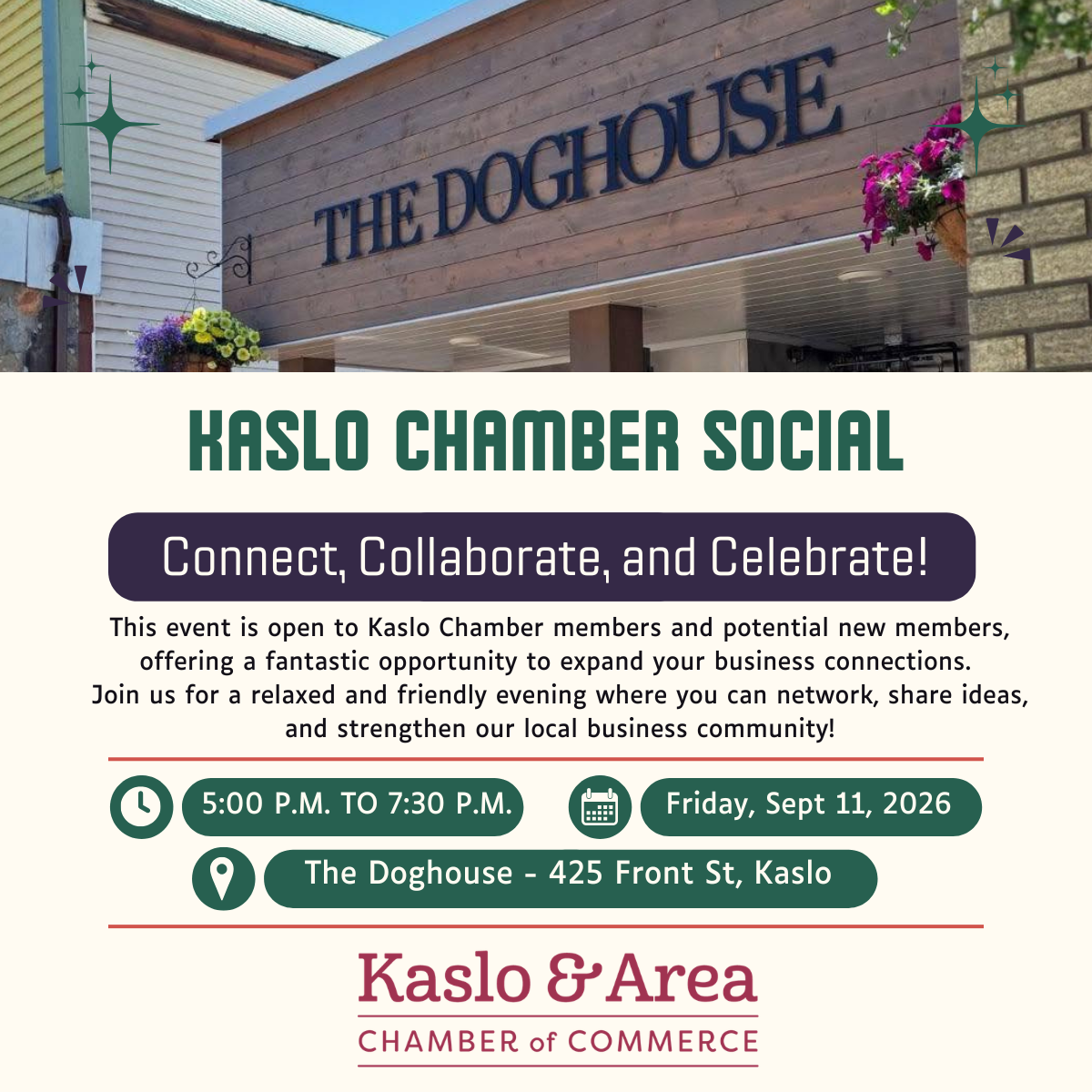 Kaslo & Area Chamber Social